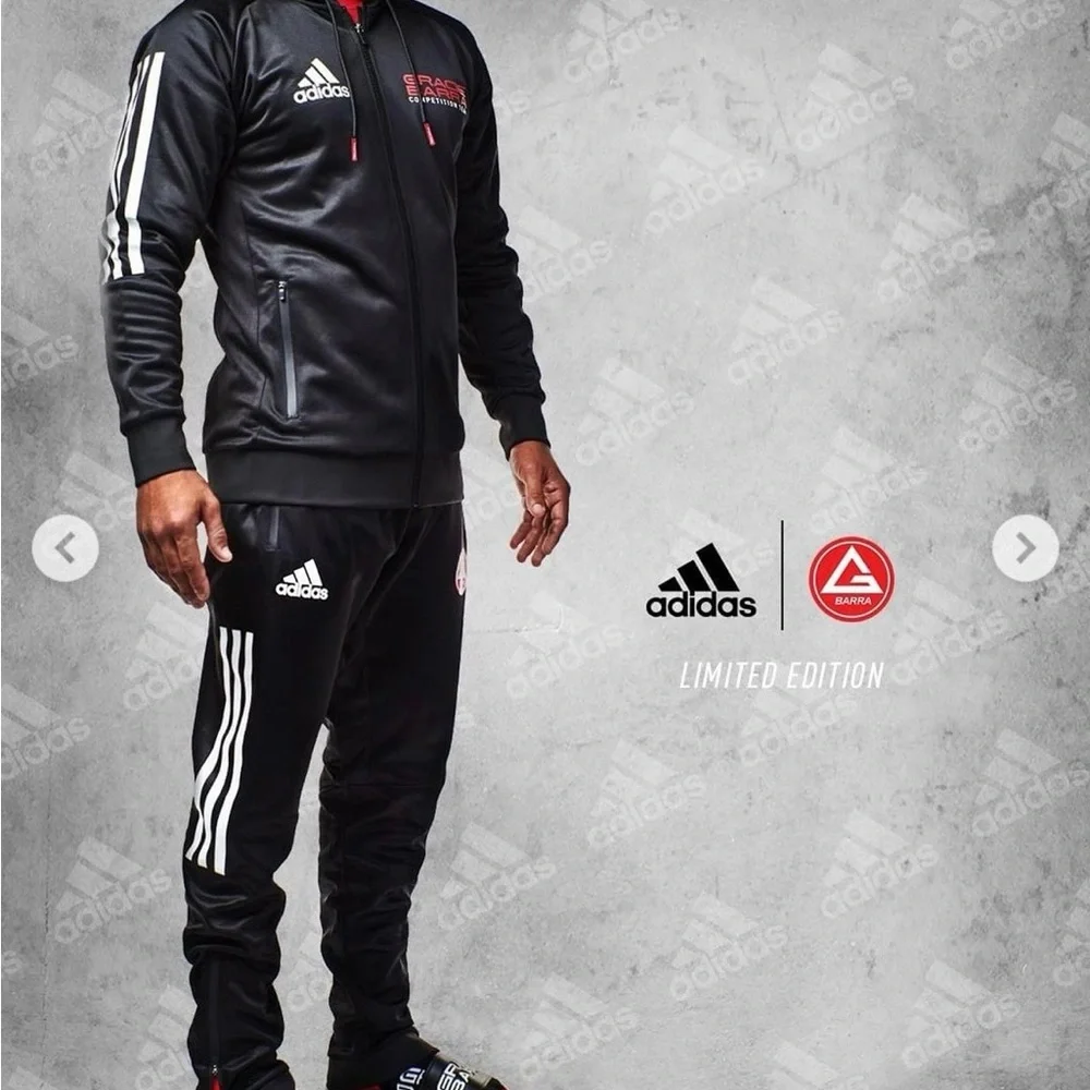 Gracie Barra Competition Team Adidas Jiu Jitsu Zip Hoodie - Picture 5 of 6